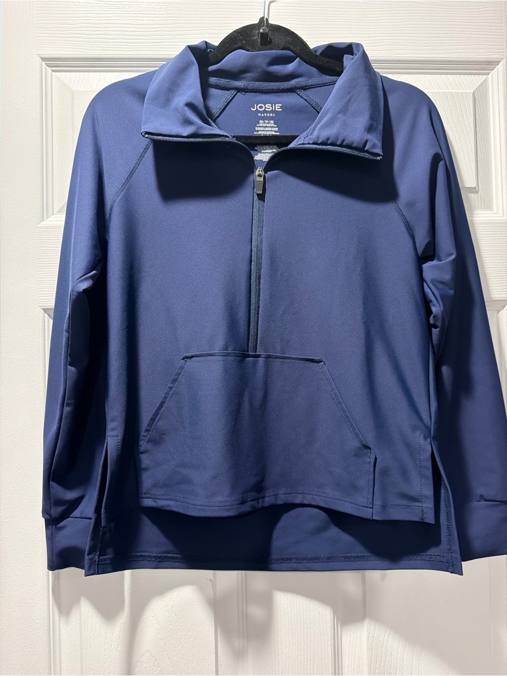 Natori Josie Navy Half-Zip Pullover